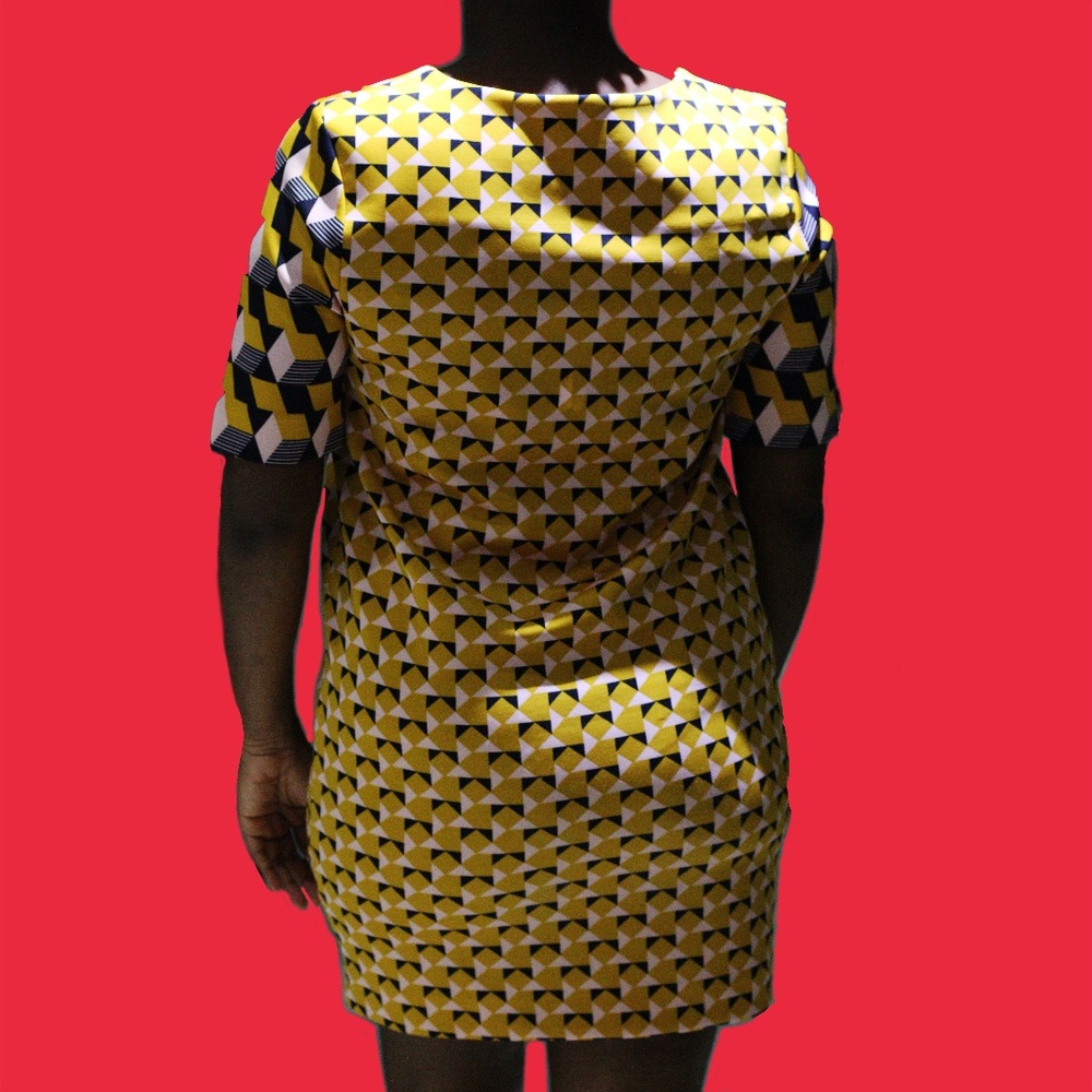 H&M Box Fit Multi Pattern Dress - Picture 5 of 5